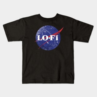 LOFI music NASA logo Kids T-Shirt